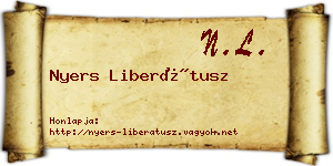 Nyers Liberátusz névjegykártya